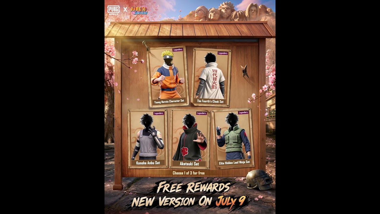 🔥Free Naruto Outfits coming on July 9!