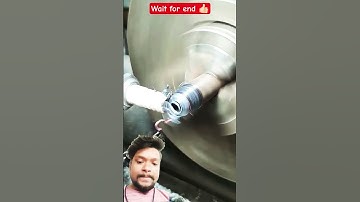 ms prime pipe face reducing with spark plug ceramic #mechanical #engineering #lathe #shorts #crazy