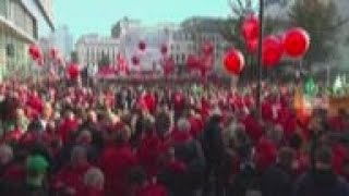 Thousands in Brussels call for energy price help