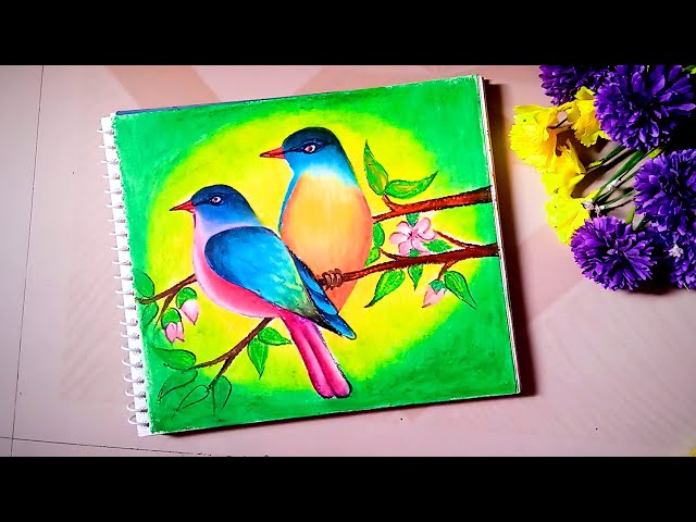 how to draw a beautiful bird with flower step by step for beginners | Bird  drawings, Pencil drawing images, Easy drawings