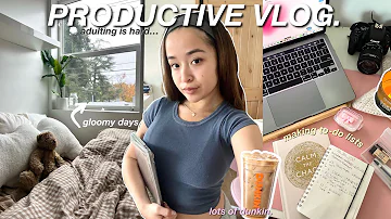 GET PRODUCTIVE WITH ME: how i stay motivated, to-do list vlog, getting out of a slump *realistic*