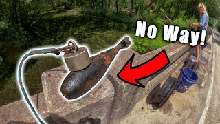 My Scariest Day Of Magnet Fishing EVER - WW2 Mortar Found Magnet Fishing