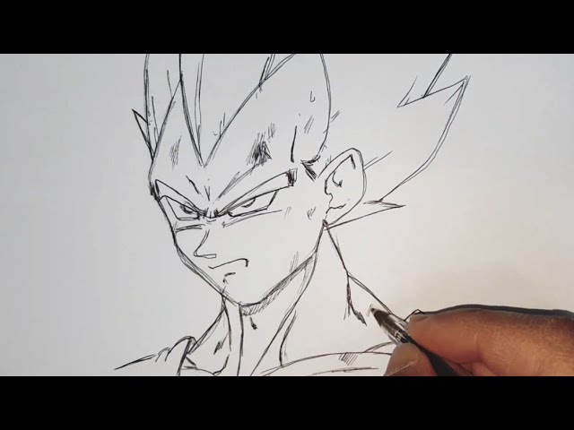 Desenhos de um Mangaká - DESENHANDO O VEGETA, ESBOÇO #draw #drawing # desenhando #desenho #desenhar #desenhos #art #arte #artes #vegeta # dragonball #dragonballz #dbz #anime #mangá #DesenhosDeUmMangaká  #AugustoMirandaDesenhos #dibujo #dibujando #dibujos