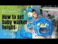How To Adjust Baby Walker Height Ll Baby Walker Fitting Ll Baby Walker Assembling