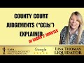 What is a county court judgement ccj
