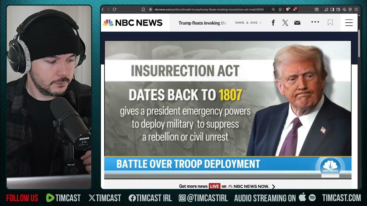 Trump Preps To Invoke INSURRECTION ACT As Democrats DEFY Federal Law And HELP Antifa | Tim Pool