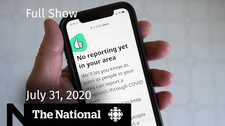 Ontarians get a voluntary COVID-19 exposure app — CBC News: The National | July 31, 2020 screenshot 5