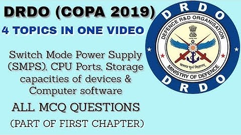 4 Topics in one Video (DRDO COPA)