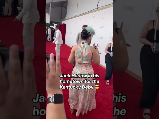 Jack Harlow pulled up to Louisville for the Kentucky Derby 👏 (via LEX18News/X) #shorts