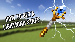 How to Get The Lightning Staff Minecraft Command Block Tutorial