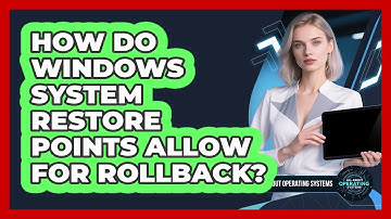 How Do Windows System Restore Points Allow For Rollback? - All About Operating Systems