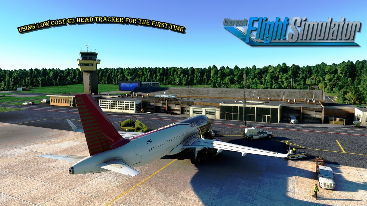 Microsoft Flight Simulator II Realistic take off from Bornholm Airport 