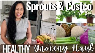 Huge Healthy Grocery Haul (Sprouts & Costco) 90% Plant Based Haul With prices for Family of 6