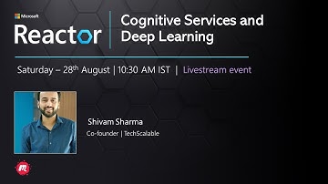 Workshop: Cognitive Services and Deep Learning