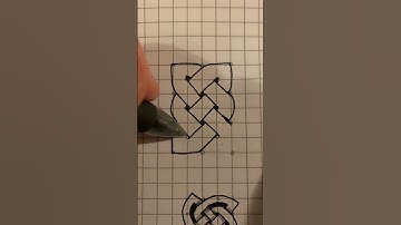 How to draw an easy Celtic knot design #shorts #shortsvideo #art #drawing