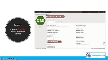 Lesson 1 - Creating Free Tier OCI MySQL Database Service