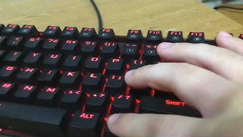 How to turn a red dragon keyboard off