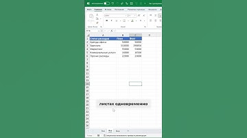 Как одновременно редактировать данные на нескольких листах Excel