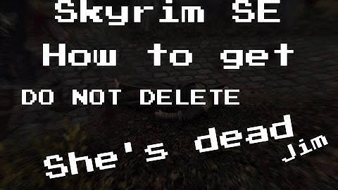 How to get the Do Not Delete Chest in Skyrim SE