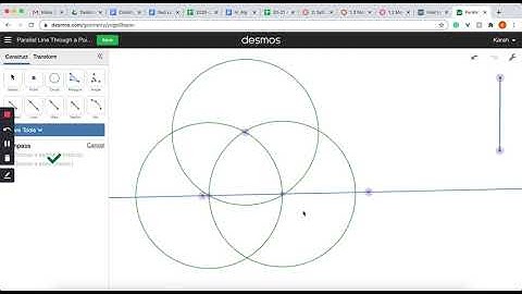 Parallel Line Through a Point Desmos Tutorial