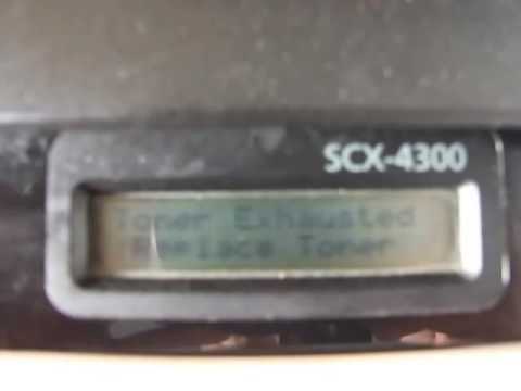 Reset Samsung scx 4300