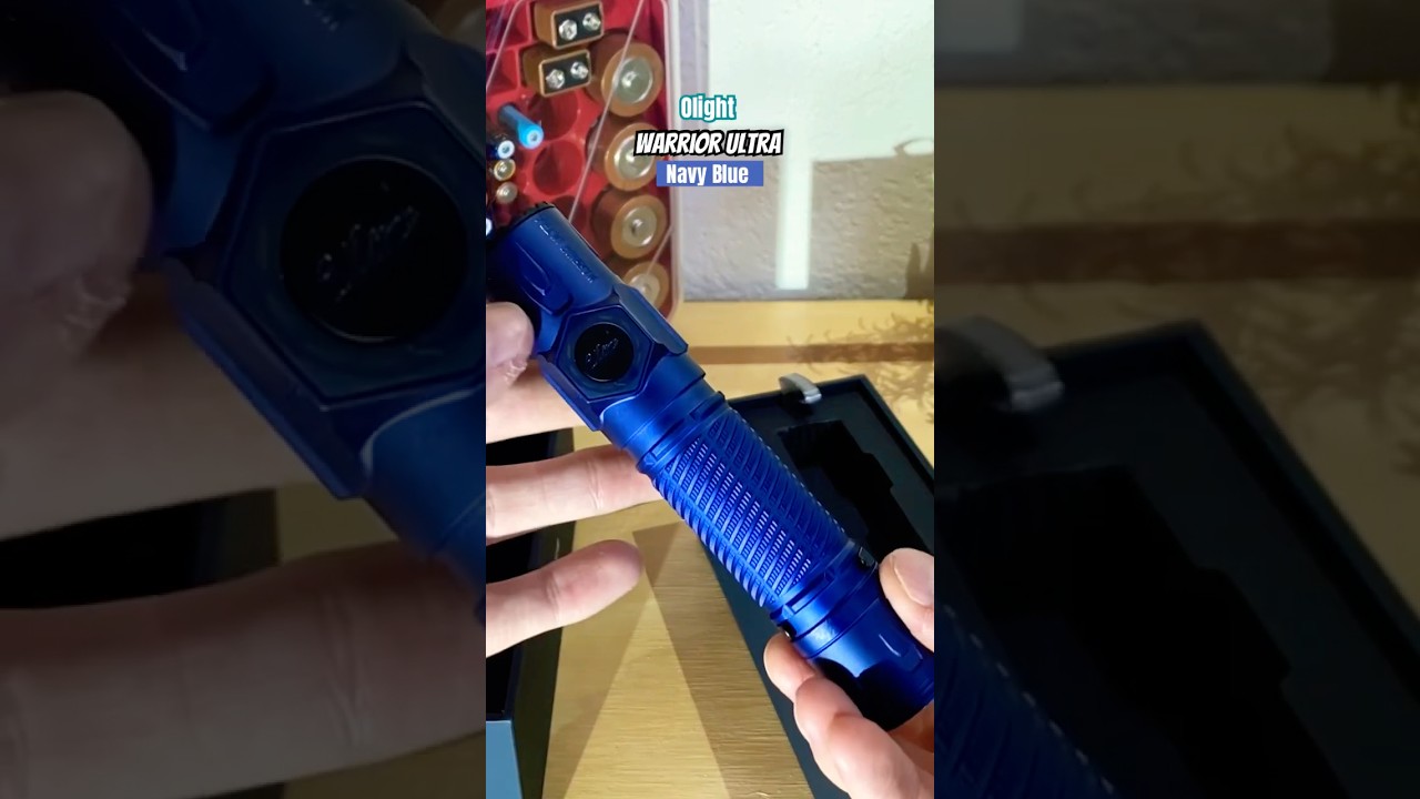 Unboxing the Olight Warrior Ultra in Navy Blue #olight #torches