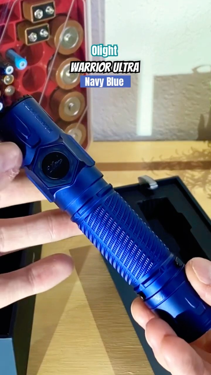 Unboxing the Olight Warrior Ultra in Navy Blue #olight #torches
