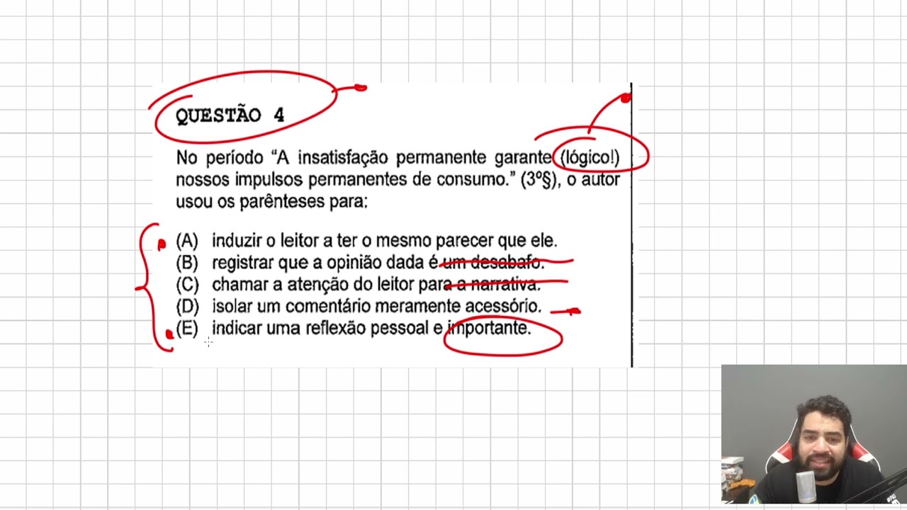 Resolução da prova de Português - Colégio Naval 2023  Prof. Siqueira (TM)