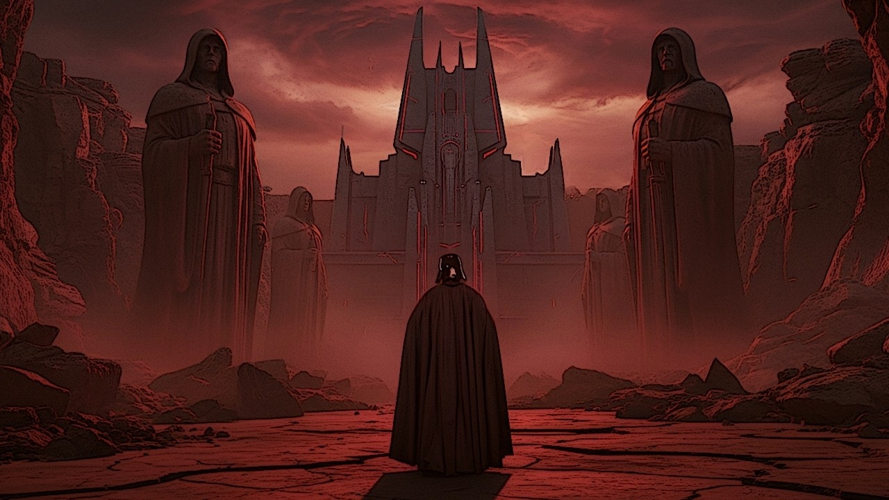 Vader Enters the Sith Temple on Korriban and Meets Revan’s Spirit