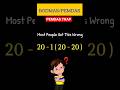 This Simple PEMDAS Rule Fixes Most Math Mistakes | ProfBrainStudio#maths#shorts #trending#education