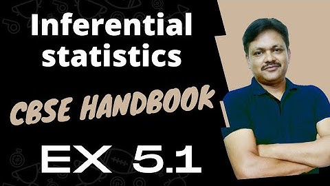 CBSE HANDBOOK | Inferential Statistics Ex 5.1 | Applied Maths class 12 | Gaur Classes