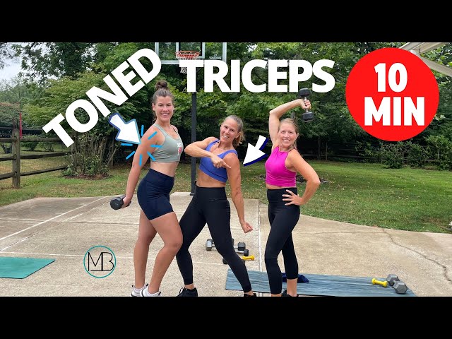 Killer Toned Triceps, Dumbbell Workout at HOME