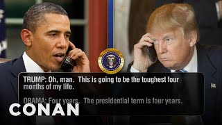 Obama Advises Trump About The Presidency | CONAN on TBS