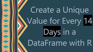 Create a Unique Value for Every 14 Days in a DataFrame with R