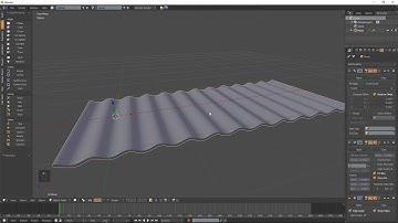 How to make corrugated sheet metal in blender