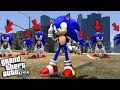 SONIC the HEDGEHOG gets CLONED (GTA 5 Mods)