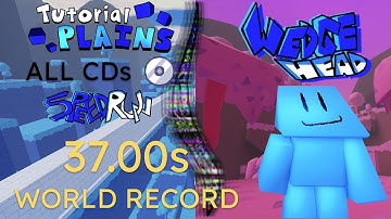 wedge head Tutorial Plains (All CDs) speedrun in 37.00s (WR)