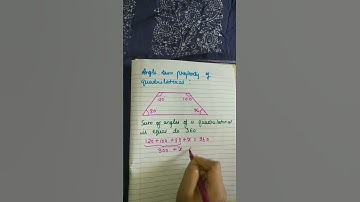 Quadrilateral _Angle sum property🤟#shorts#shortvideo