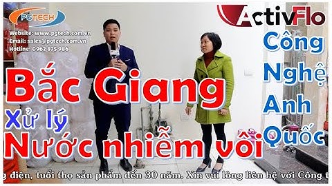 Lắp đặt thiết bị xử lý nước đá vôi ActivFlo tại thị trấn Thắng huyện Hiệp Hòa tỉnh Bắc Giang