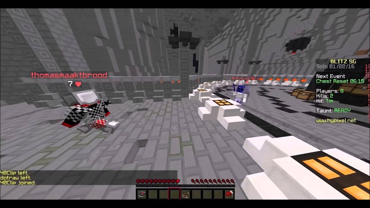 Nopingjustbling hacking kill aura + anti kb