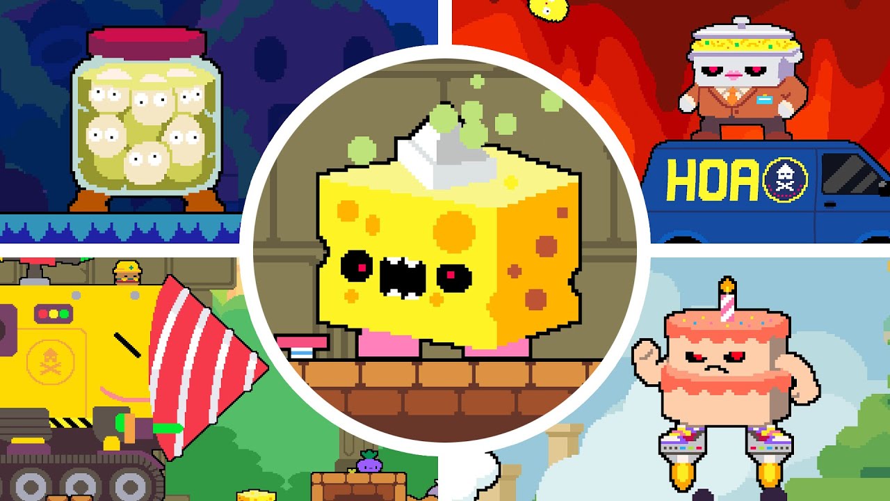 Dadish 4 - Все боссы + концовка [Без получения урона]