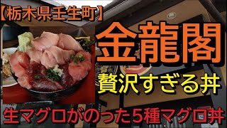 金龍閣で生マグロがのった5種マグロ丼を食す【新メニュー】