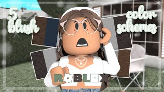 5 BLUSH color schemes! | roblox bloxburg
