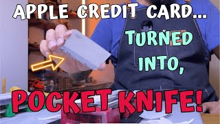 Making a Functional Pocket Knife From a Credit Card is Actually Possible