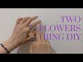 [Eng] 구슬 꽃반지 만들기 | 5잎 꽃반지 (ver.1 비즈, ver.2 비즈&스와로브스키) | 매듭숨기기 | Two flowers ring DIY