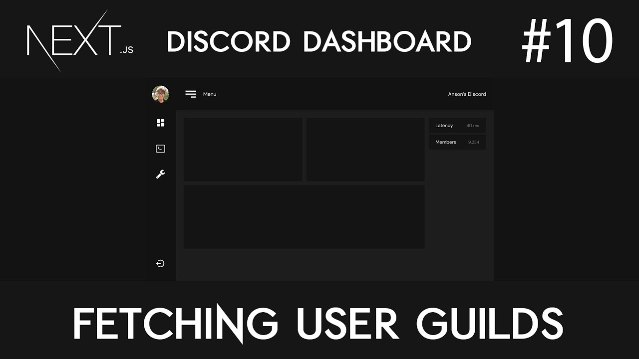 Fetch user. Discord dashboard. Discord bot dashboard.