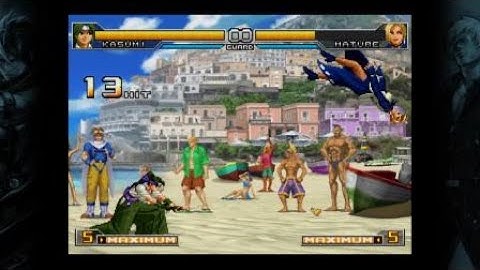 KOF 2002 Kasumi basic max mode combo
