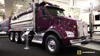 2016 Kenworth T880SH Semi Elliptical Dump Truck - Exterior, Cabin Walkaround - 2016 Truckworld