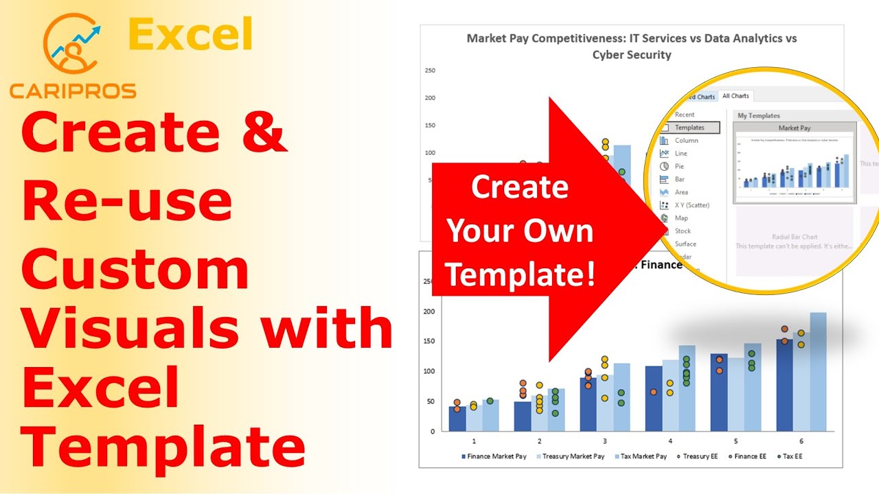 Create and re use custom visuals with excel template youtube