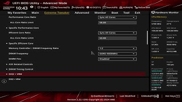 BIOS Setup (Intel Core Ultra 9 285K + Z890 Apex)